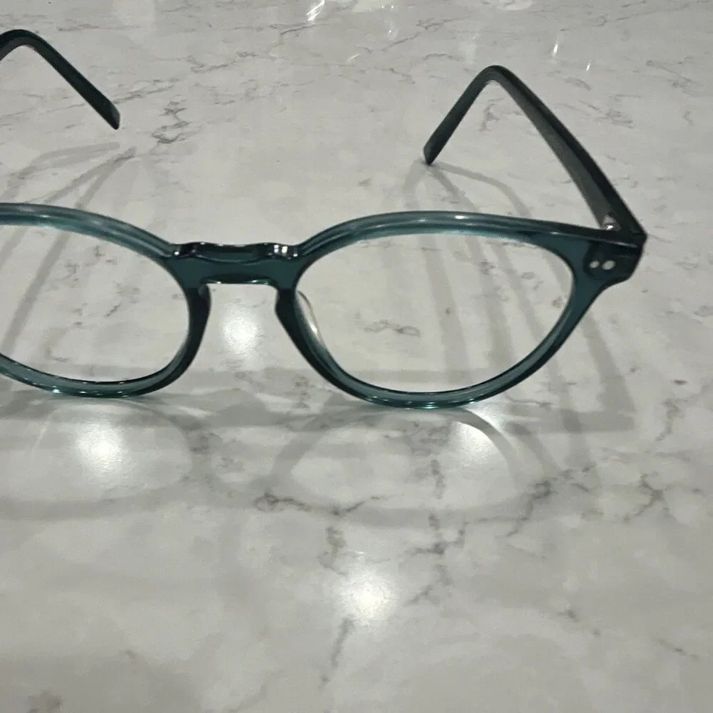Warby Parker Akeley Green Full Rim Plastic Eyeglass Frames 53-19-145 W-728